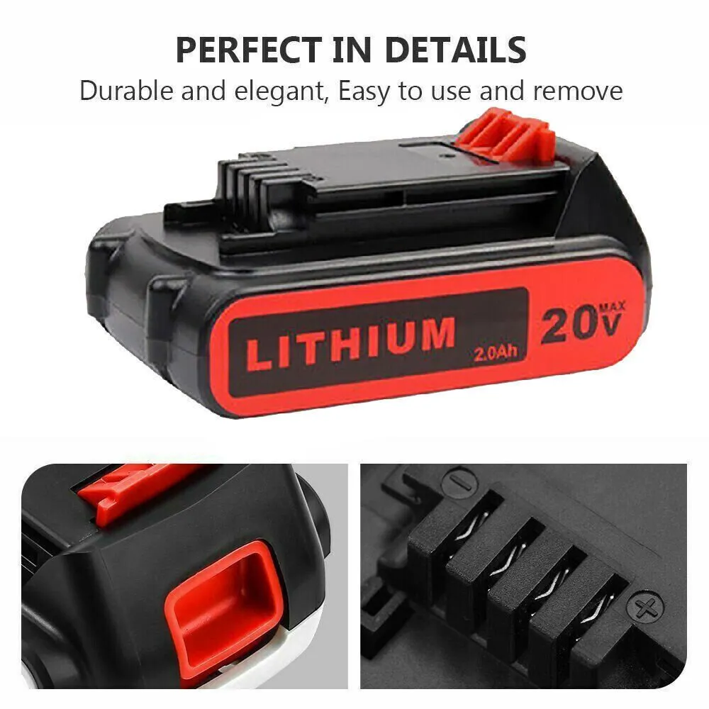 20V Lithium-ion 3.0Ah Battery for BLACK DECKER 20 Volt LBXR20 LBX20 LB20
