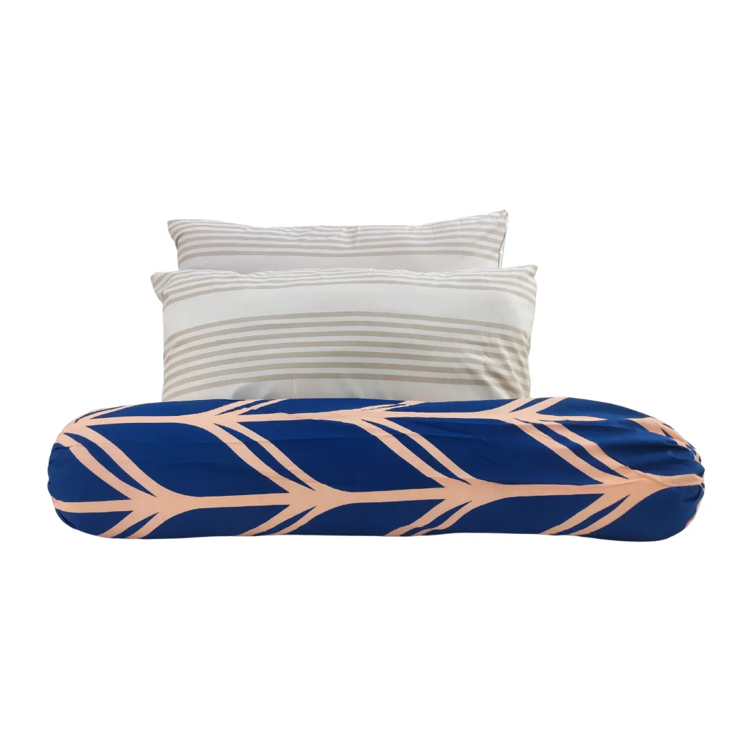 3PC Bedsheet Set (King) | 100% Cotton (Design 2) FREE BOLSTER CASE