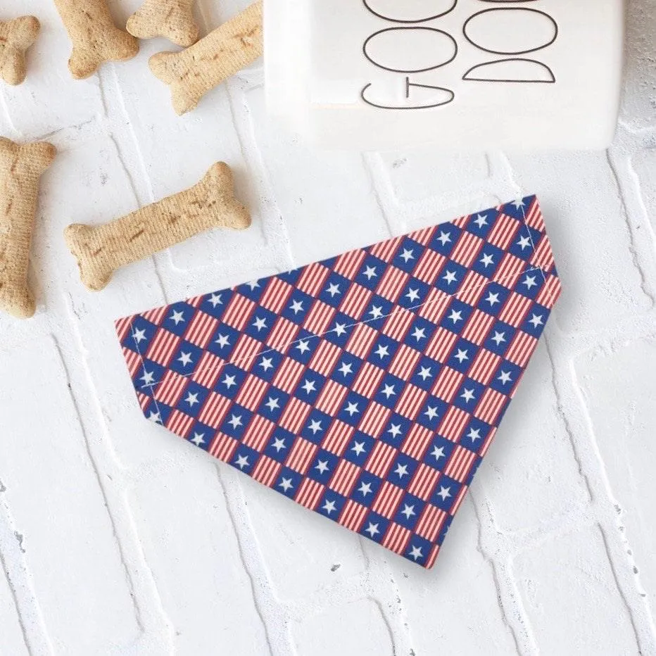 4th of July Stars & Stripes Dog Bandana