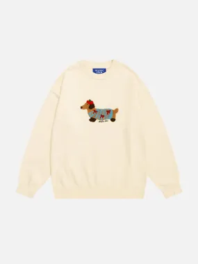 Aelfric Eden Cartoon Dachshund Sweater