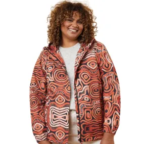 Amble Elements Womens Plus Size Rain Jacket Makukara Ngurra 2XL