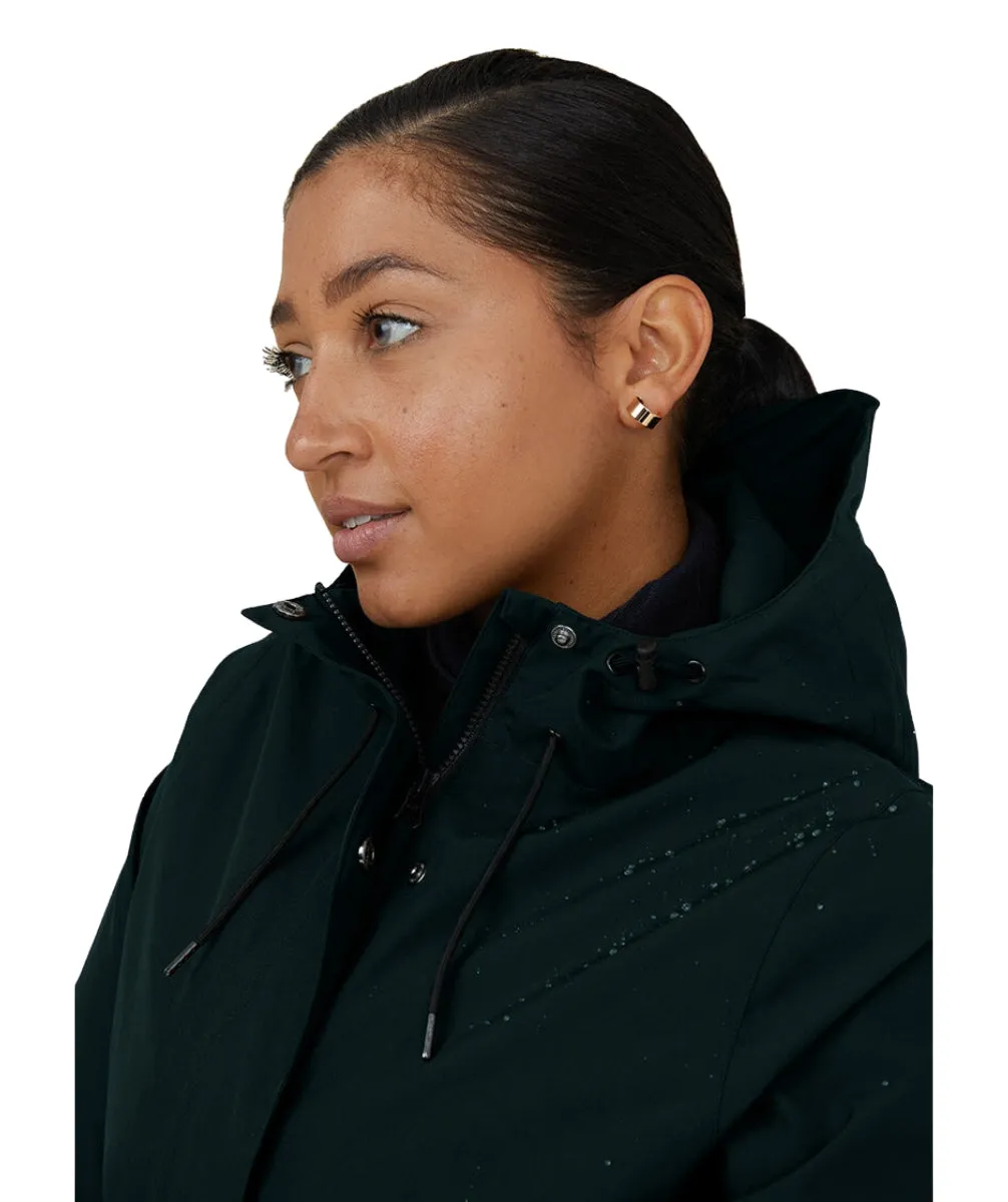 Amble Refuge Womens Plus Size Waterproof Jacket Long Eucalyptus XL-4XL