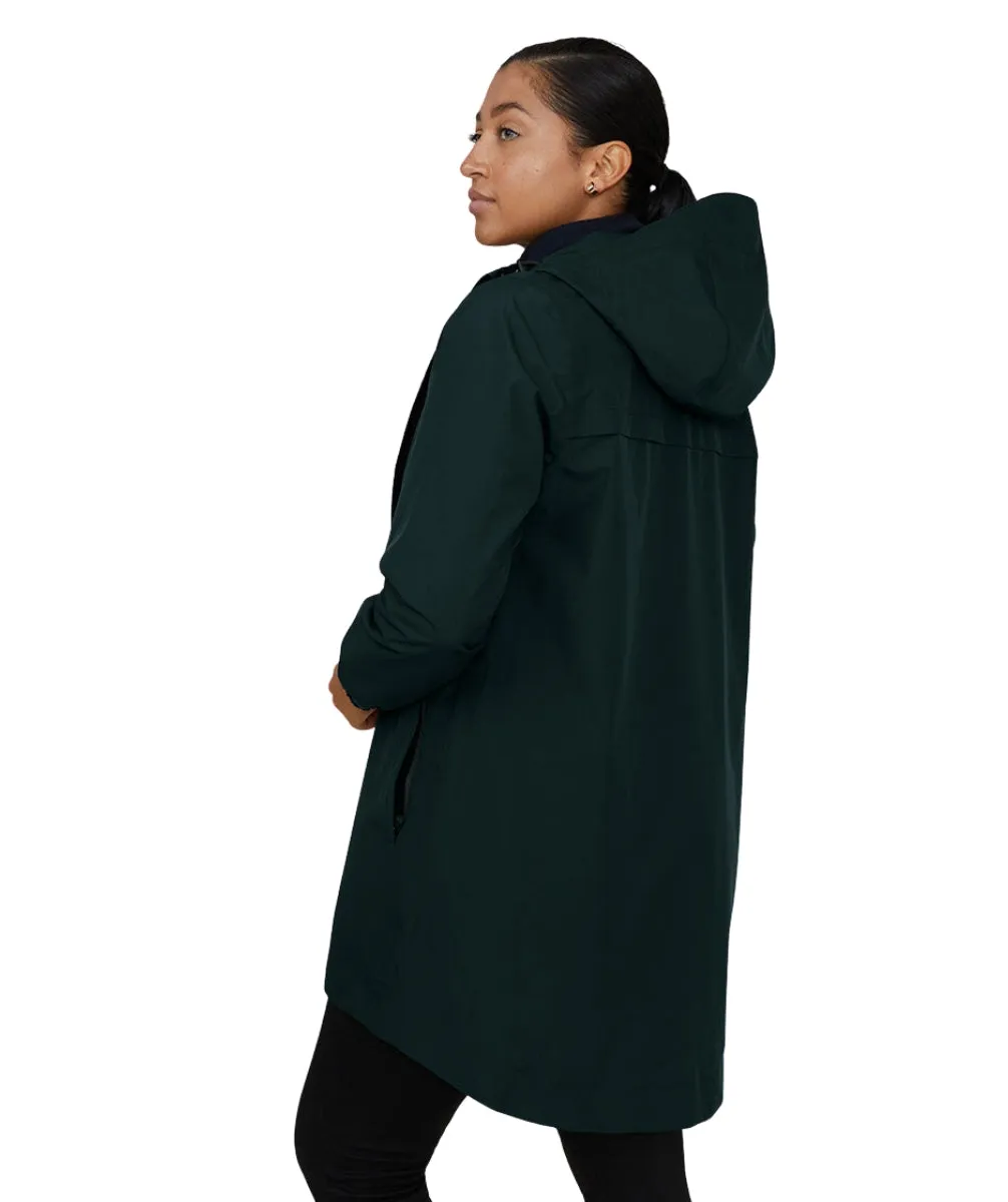 Amble Refuge Womens Plus Size Waterproof Jacket Long Eucalyptus XL-4XL