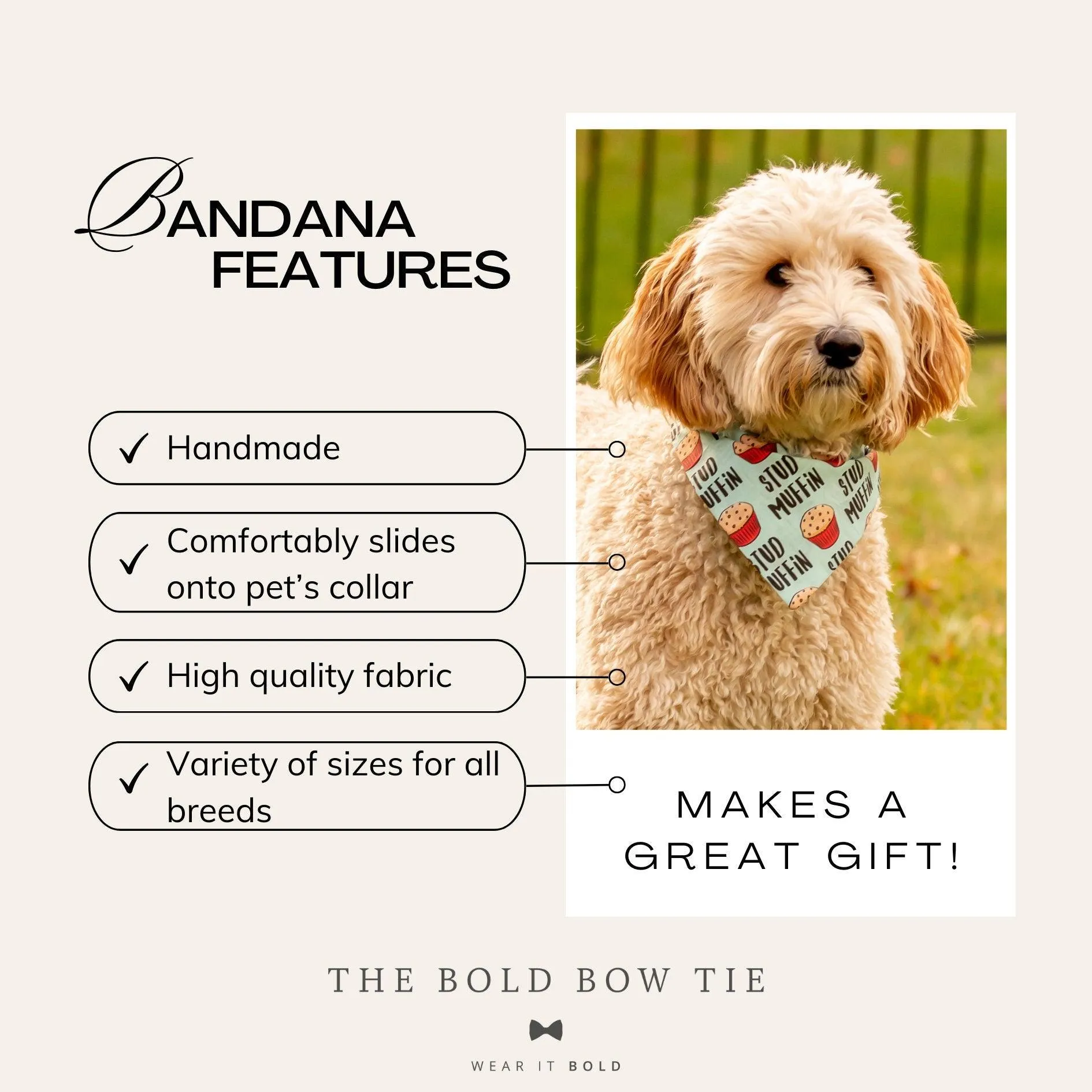 American Flag Dog Bandana