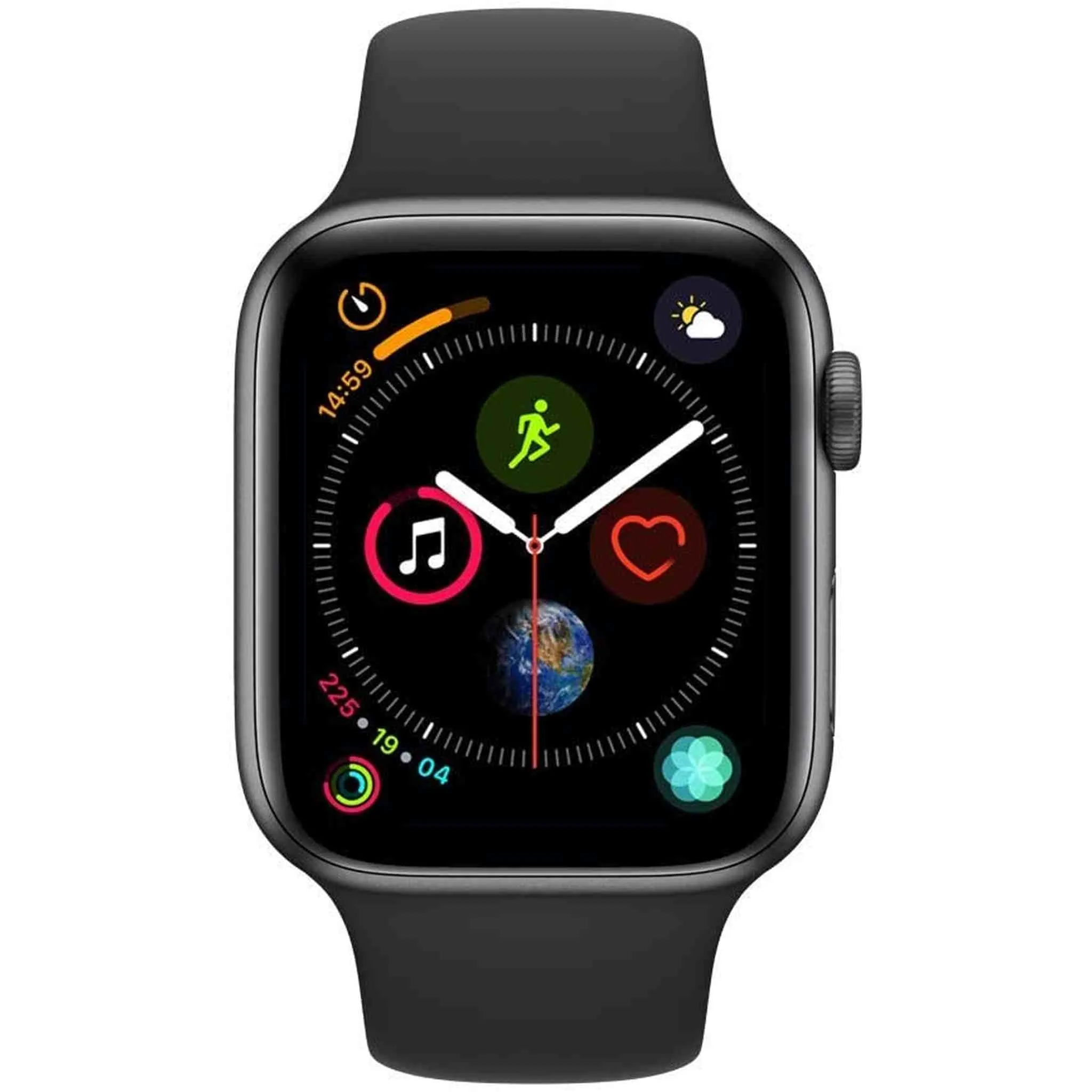 Apple Watch Series 4 (GPS   Cellular, 44mm) - Space Gray Aluminum Case with Black Sport Band