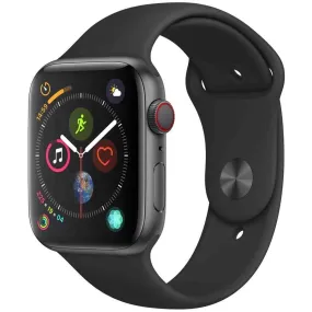 Apple Watch Series 4 (GPS   Cellular, 44mm) - Space Gray Aluminum Case with Black Sport Band