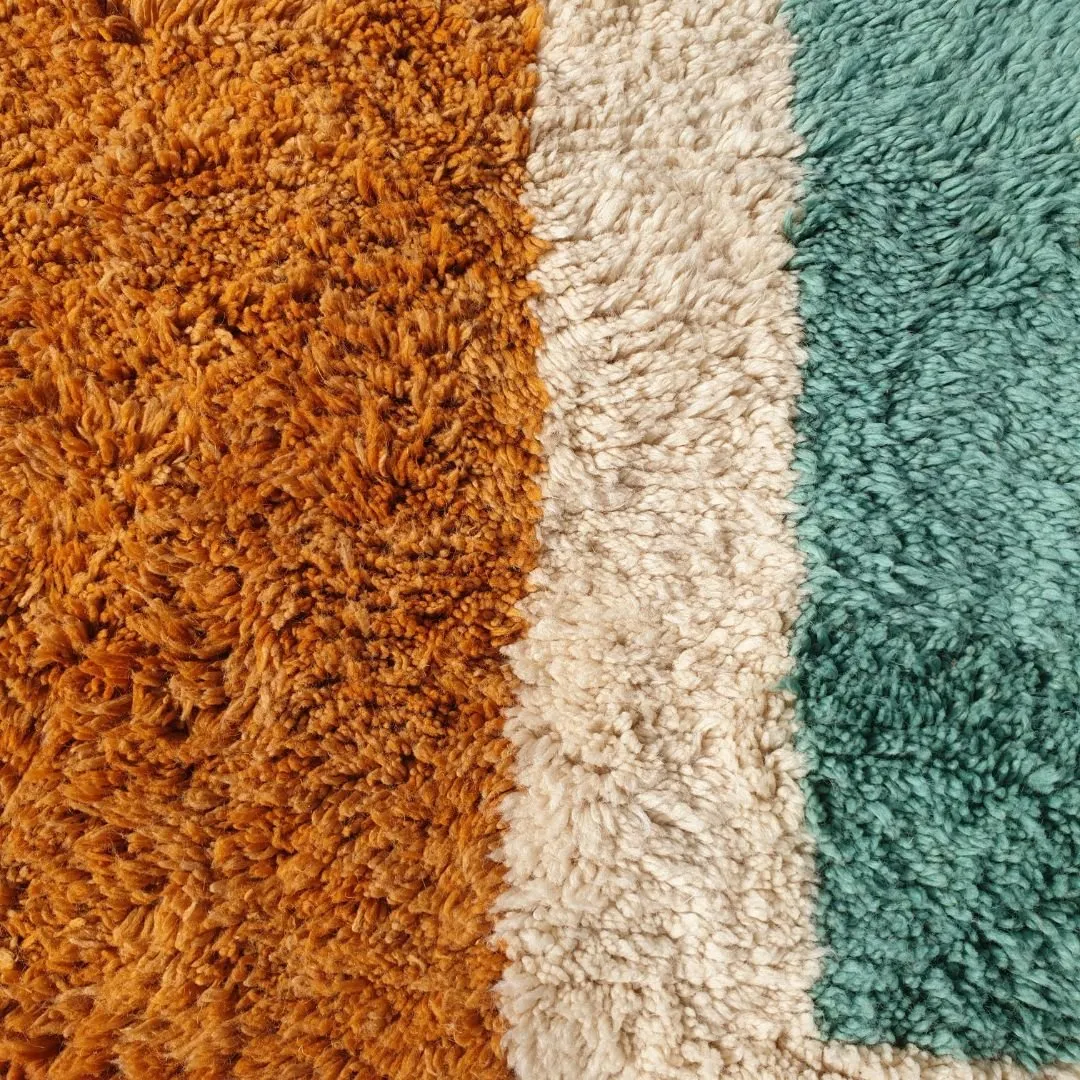 Araga | Handcrafted Moroccan Beni Mrirt Rug 9x13 Ft | Authentic Berber Soft Wool Rug | 9'61x13'25 Ft | 293x404 cm