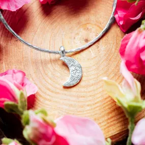 Ashes into Silver 'Crescent Moon' Bangle