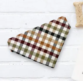 Autumn Picnic Plaid Dog Bandana
