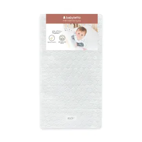 Babyletto Pure Core Mini Crib Mattress | Hybrid Quilted Waterproof Cover | Lightweight