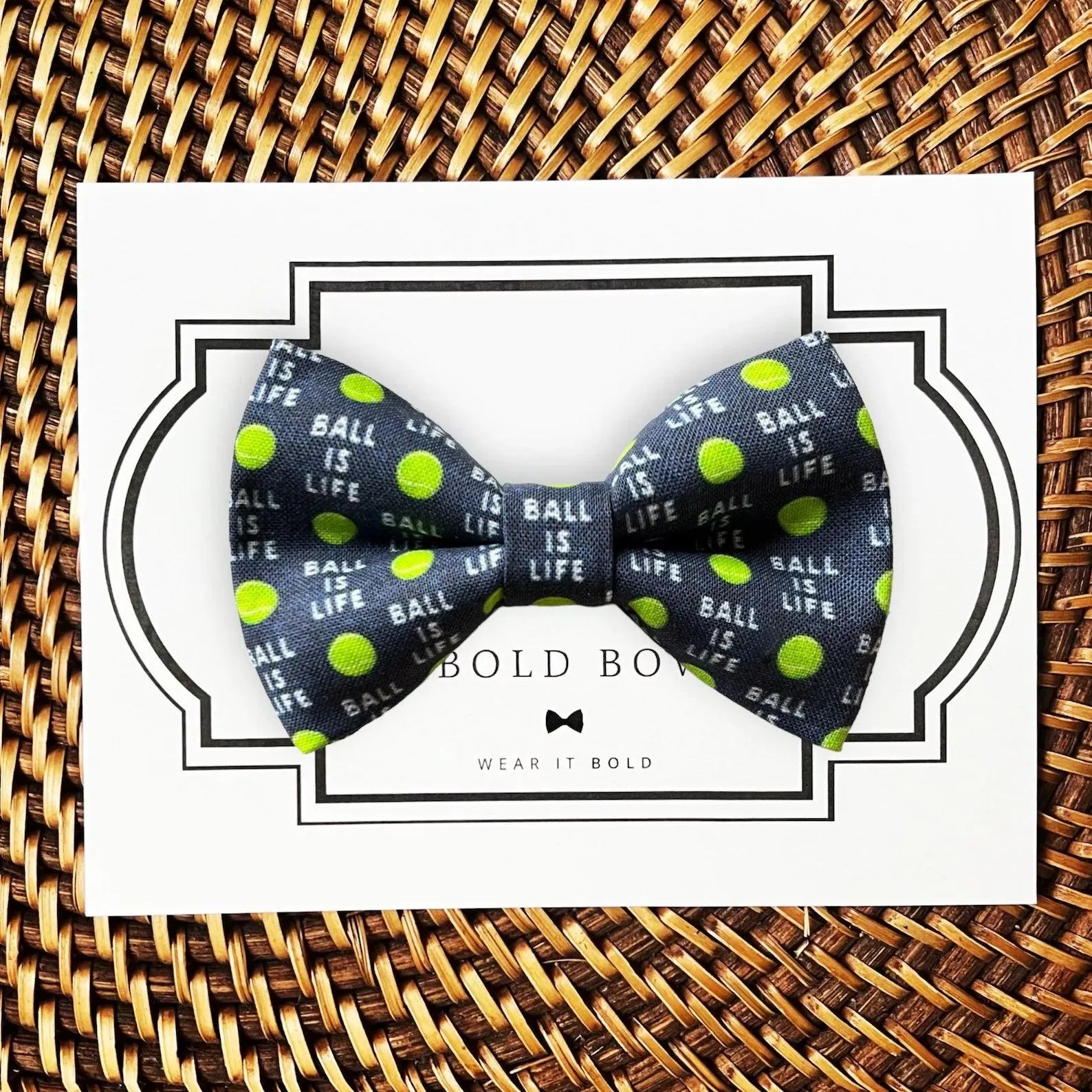 Ball is Life Bow Tie  for Dog Collar and Cat Collar