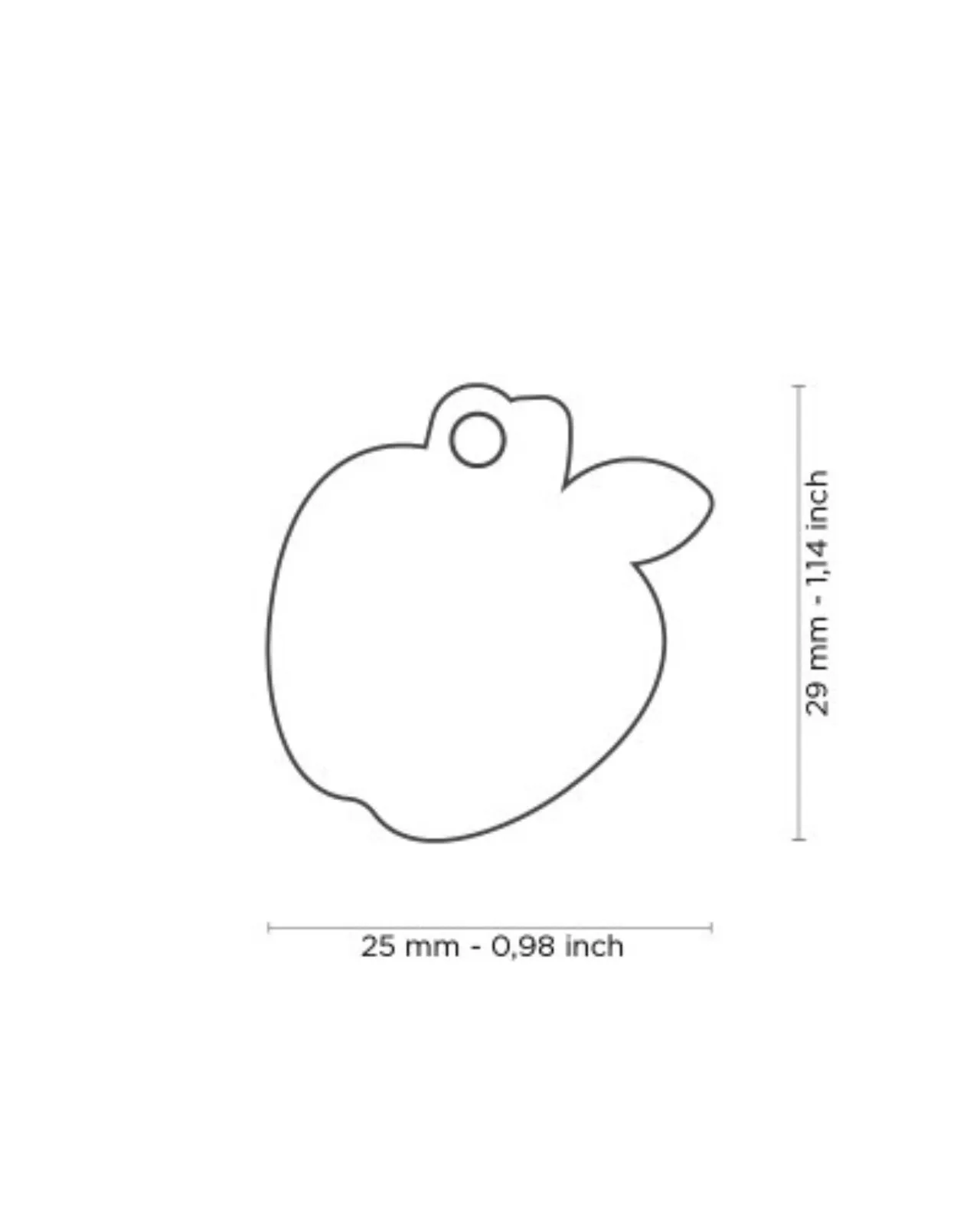 Big Little Apple Custom Pet ID Tag
