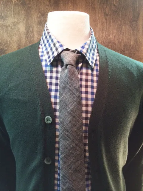 Blade   Blue - Alexander Grey Chambray Tie