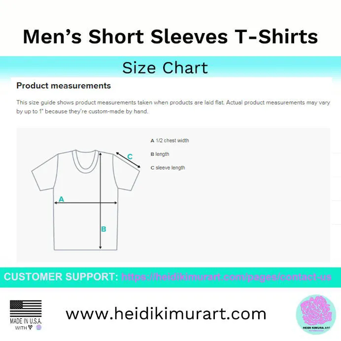 Blue Plaid Print Men's T-shirt, Tartan Plaid Scottish Print Luxury Tee For Men-Made in USA/EU/MX