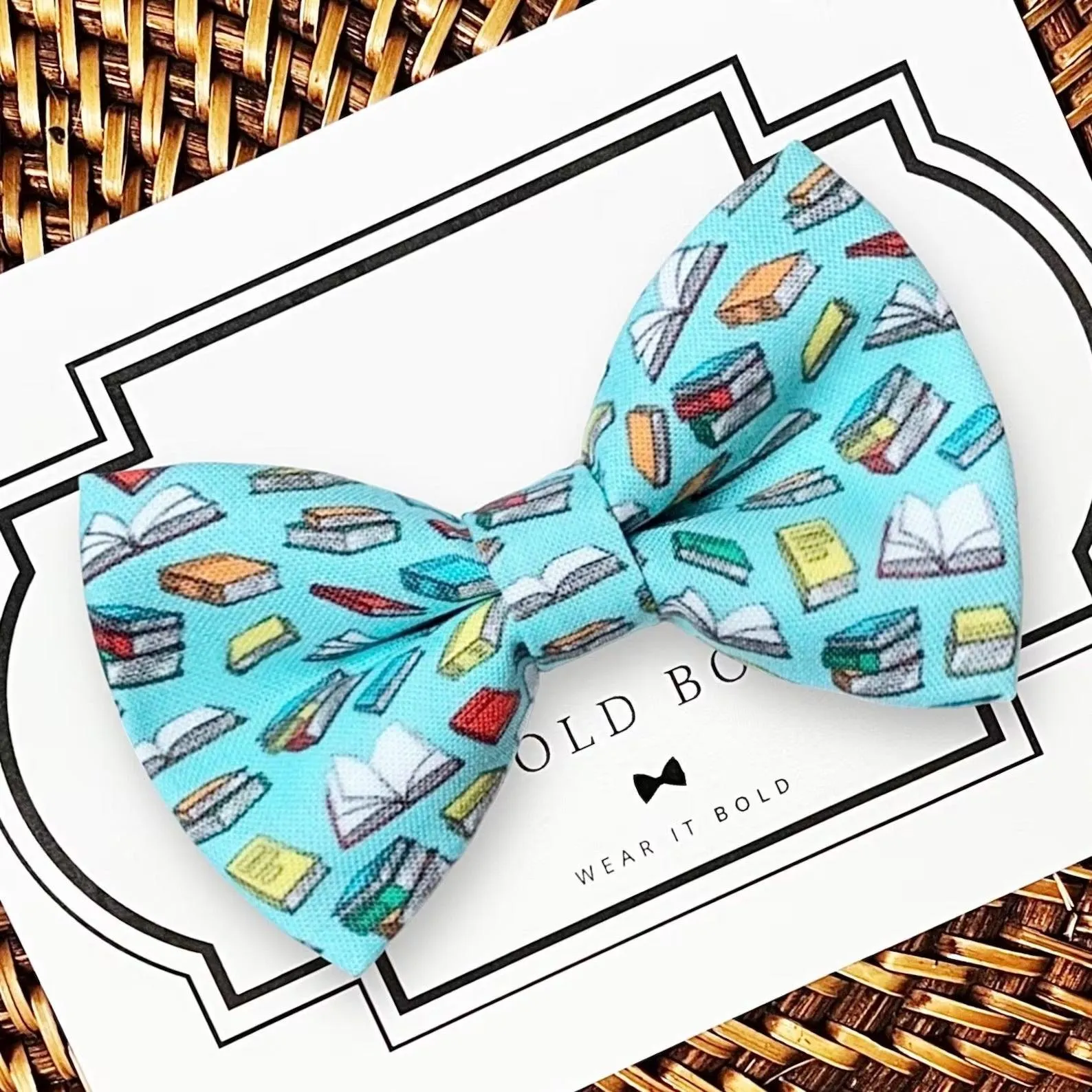 Books Bow Tie for Dog and Cat Collar