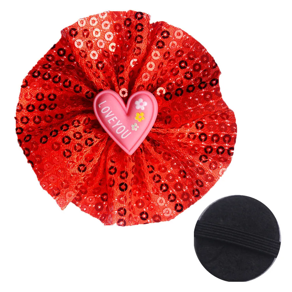 Bulk 16Pcs Catte Silk Flowers Pet Flower Dog Bow Ties Collar Flowers Wholesale