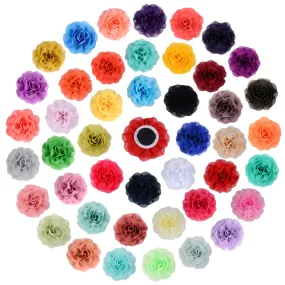 Bulk 40Pcs Artificial Flower Pet Bow Ties Collar Flowers for Wedding Pet's Costume Wholesale