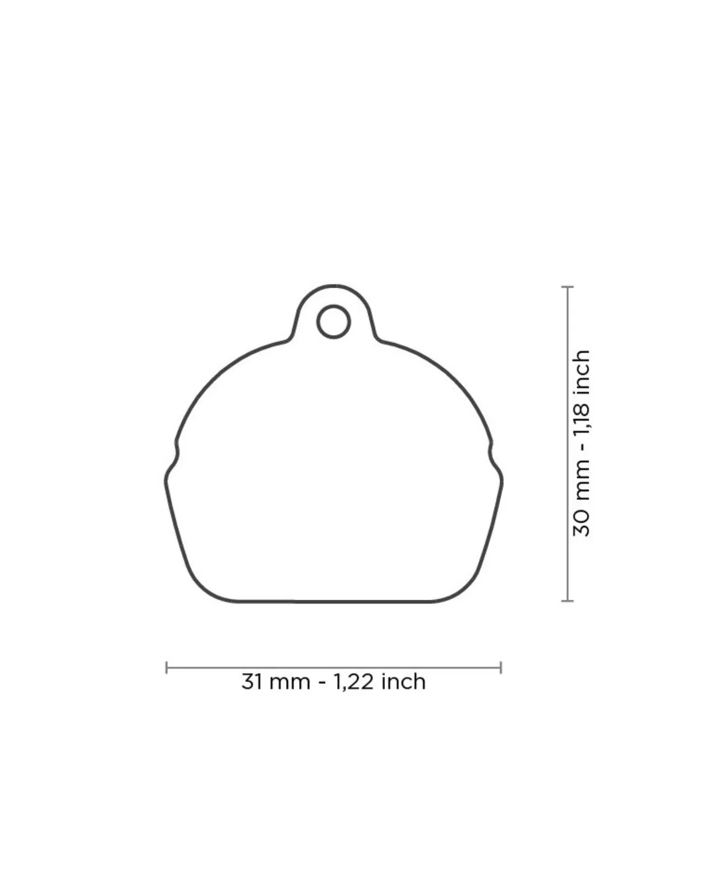 Buy Me a Burger Custom Pet ID Tag