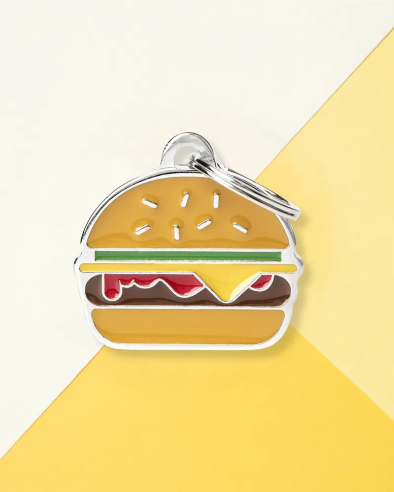 Buy Me a Burger Custom Pet ID Tag