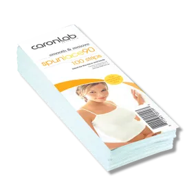 Caronlab Spunlace 90 Pre-cut Wax Strips 100 Pack