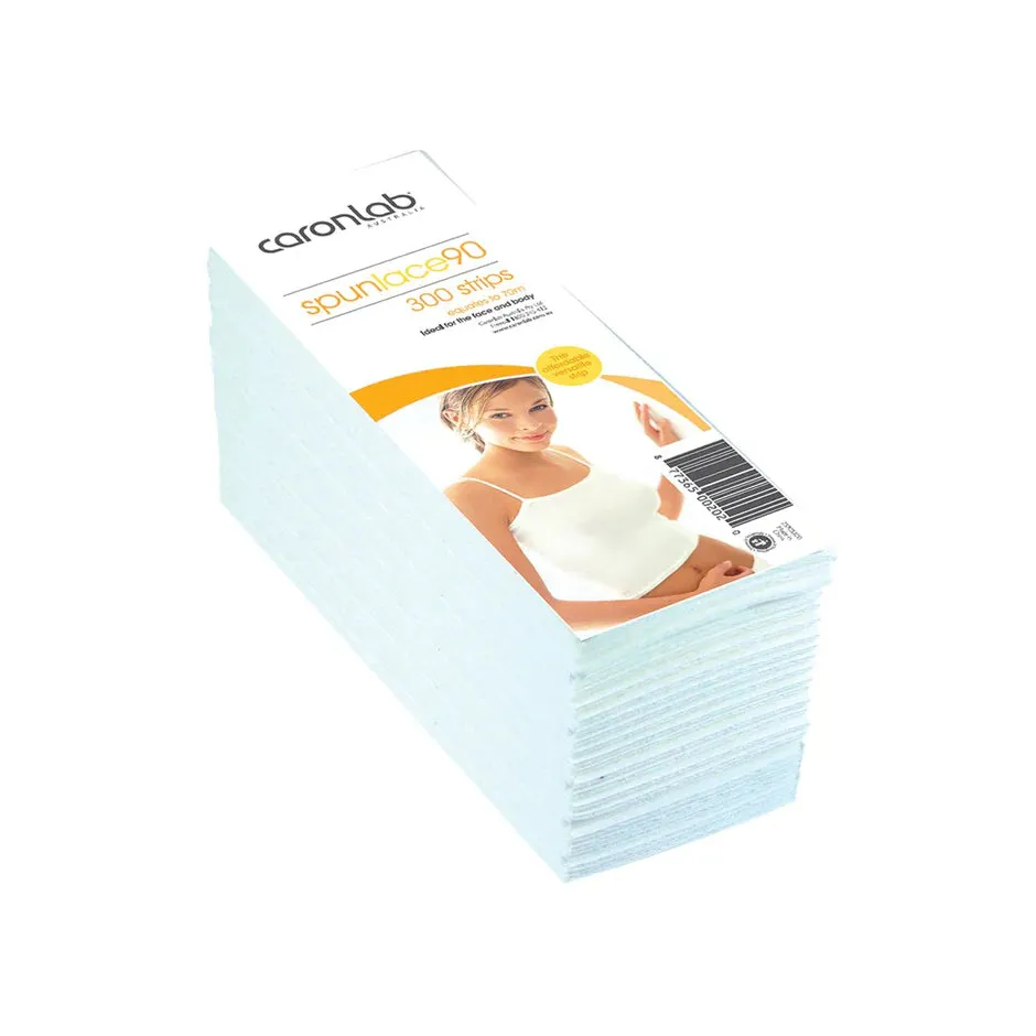 Caronlab Spunlace 90 Pre-cut Wax Strips 300 Pack