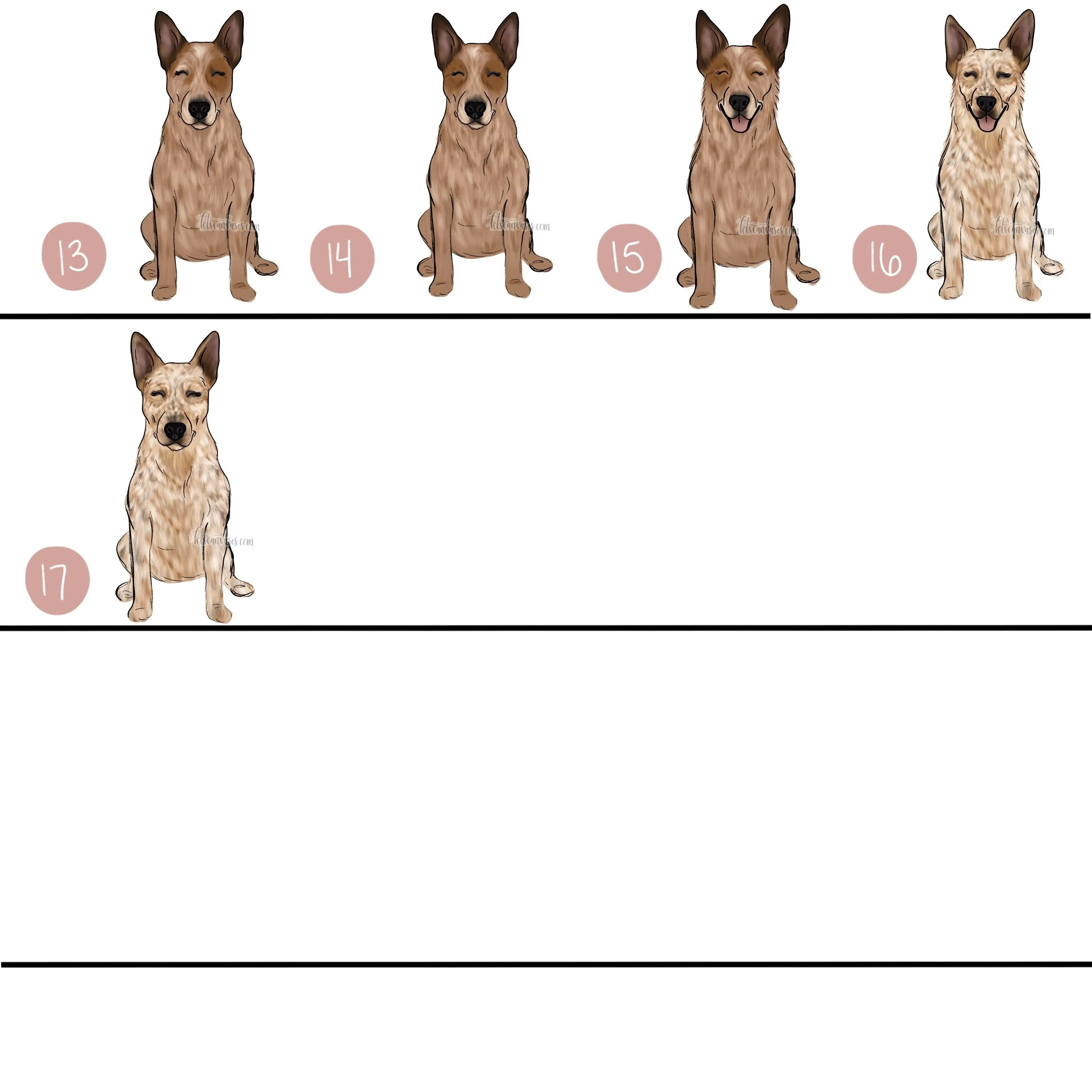 Choose Your AUSTRALIAN CATTLE DOG/BLUE HEELER Art Print