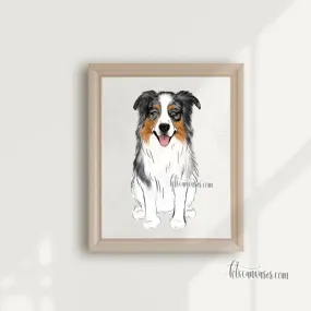 Choose Your AUSTRALIAN SHEPHERD Art Print