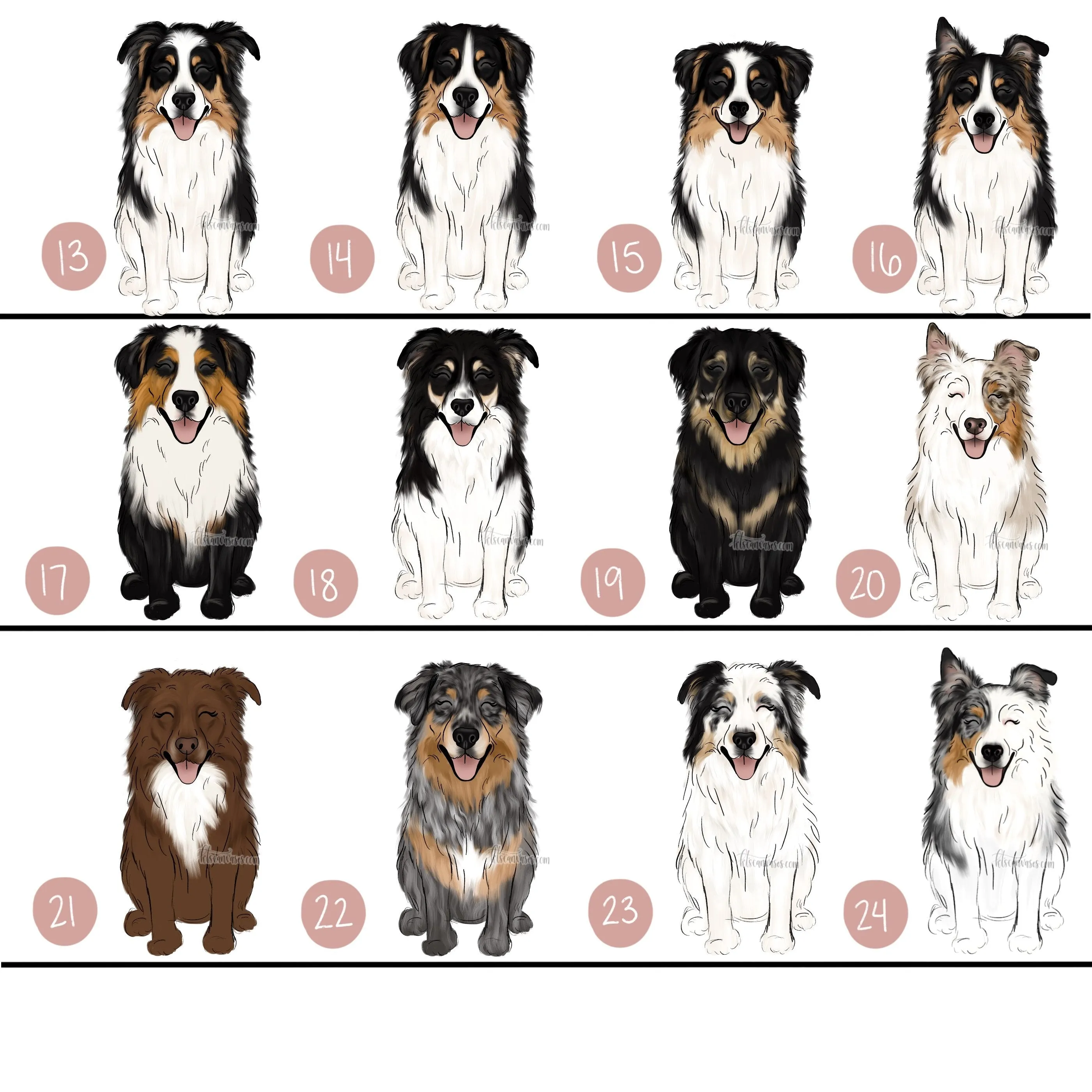 Choose Your AUSTRALIAN SHEPHERD Art Print