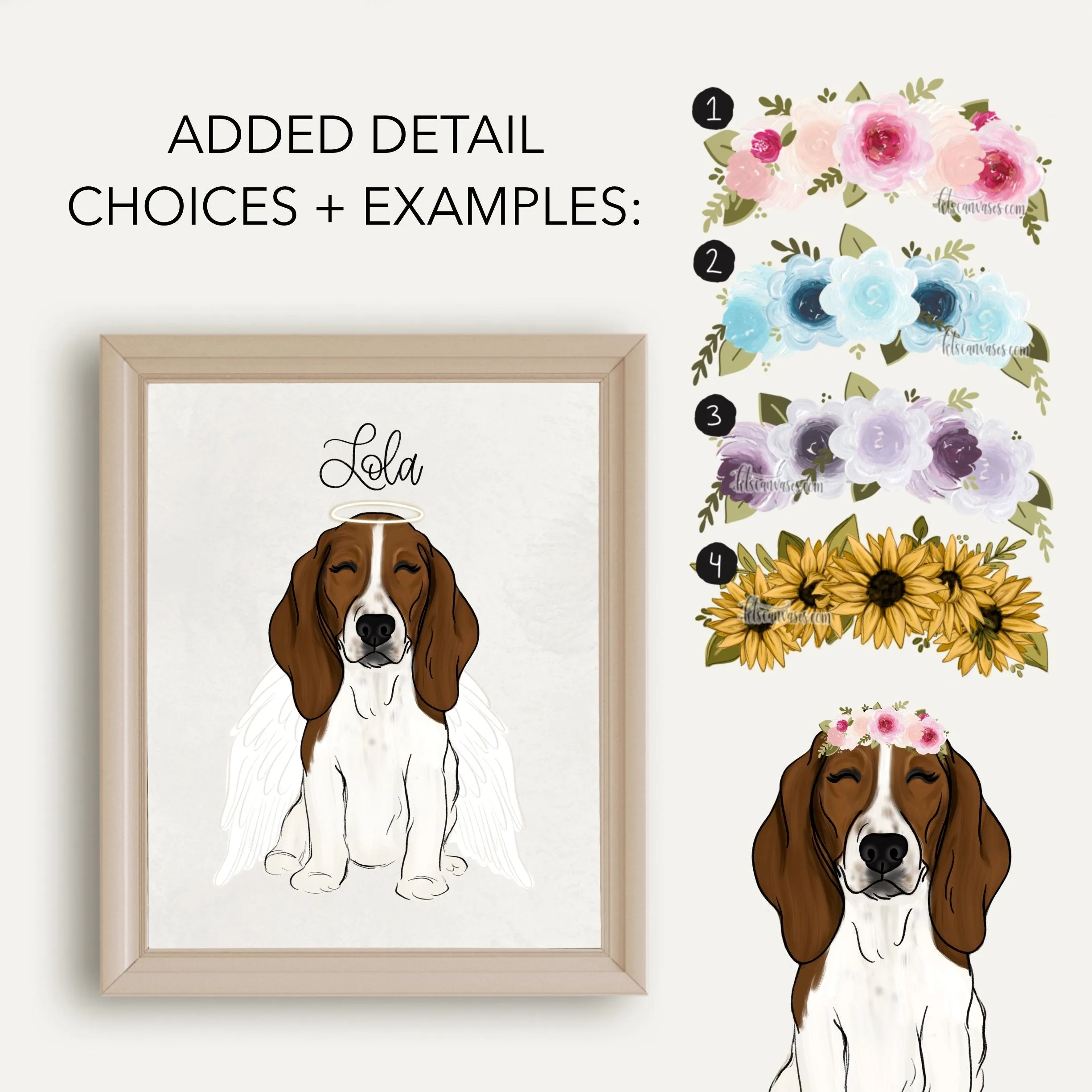 Choose Your BASSET HOUND Art Print