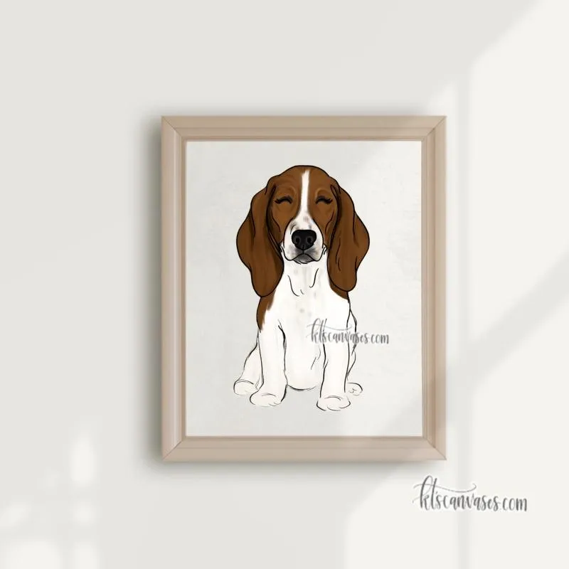 Choose Your BASSET HOUND Art Print