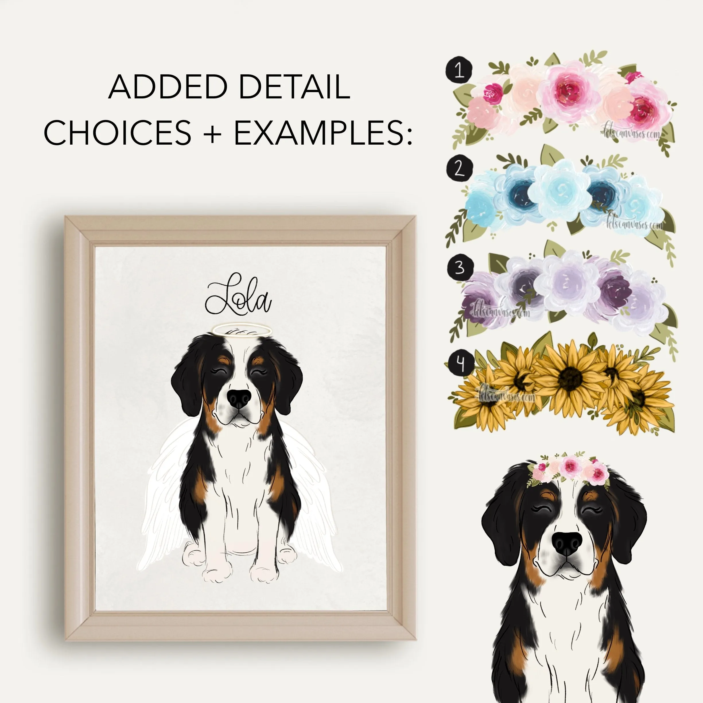 Choose Your BERNESE MOUNTAIN DOG Art Print