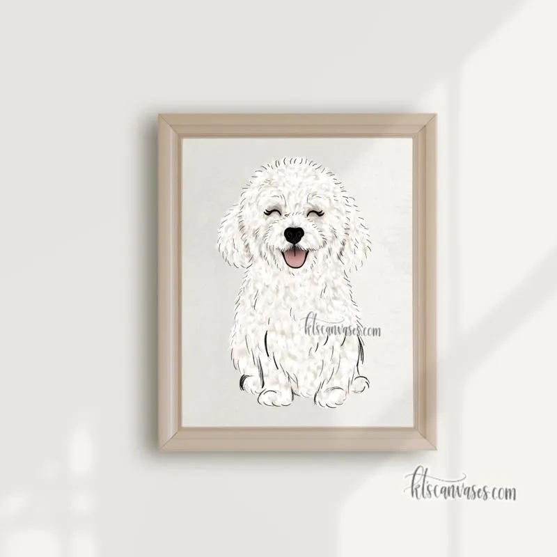 Choose Your BICHON FRISE Art Print