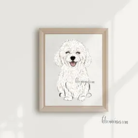 Choose Your BICHON FRISE Art Print