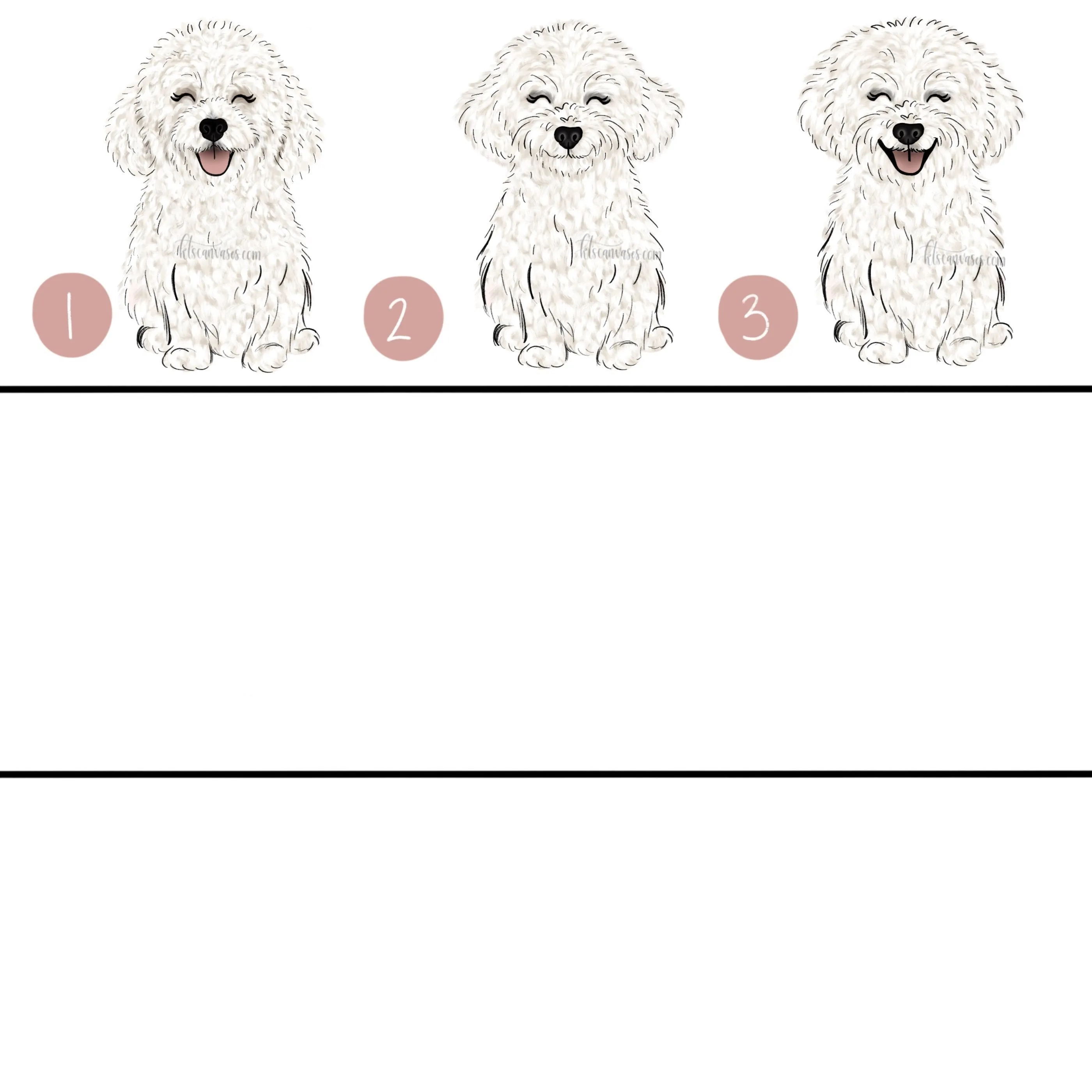 Choose Your BICHON FRISE Art Print