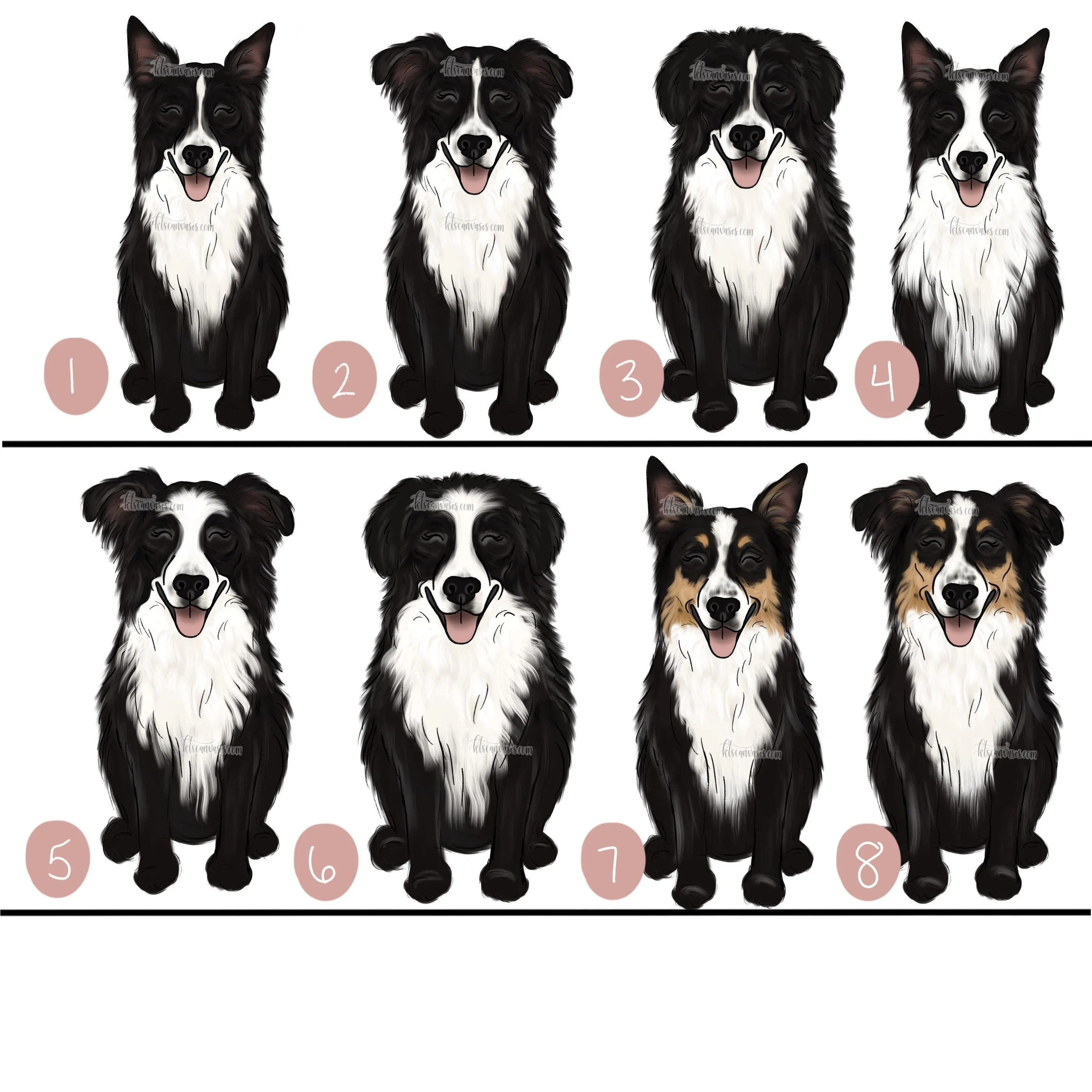 Choose Your BORDER COLLIE Art Print