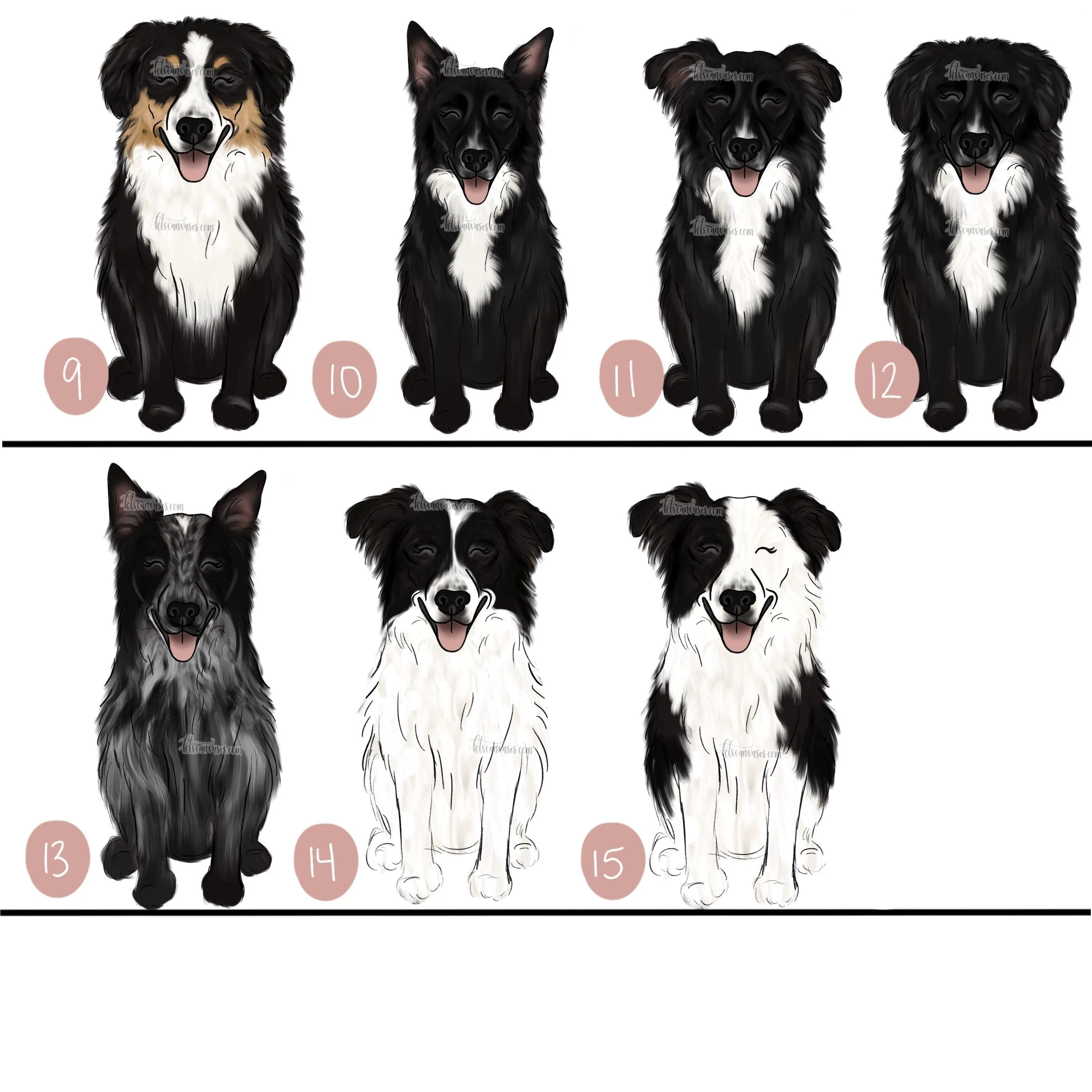 Choose Your BORDER COLLIE Art Print