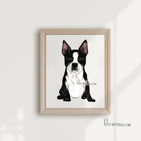 Choose Your BOSTON TERRIER Art Print