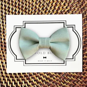 Cotton Sage Bow Tie for Dog Collar or Cat Collar