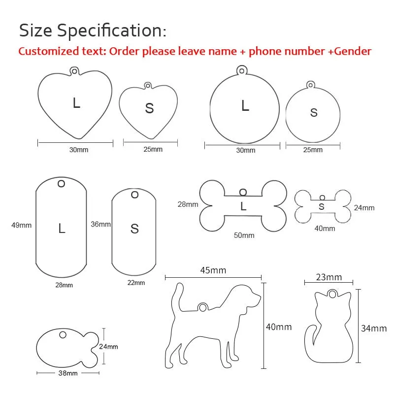 Custom Dog Tag - Various Designs