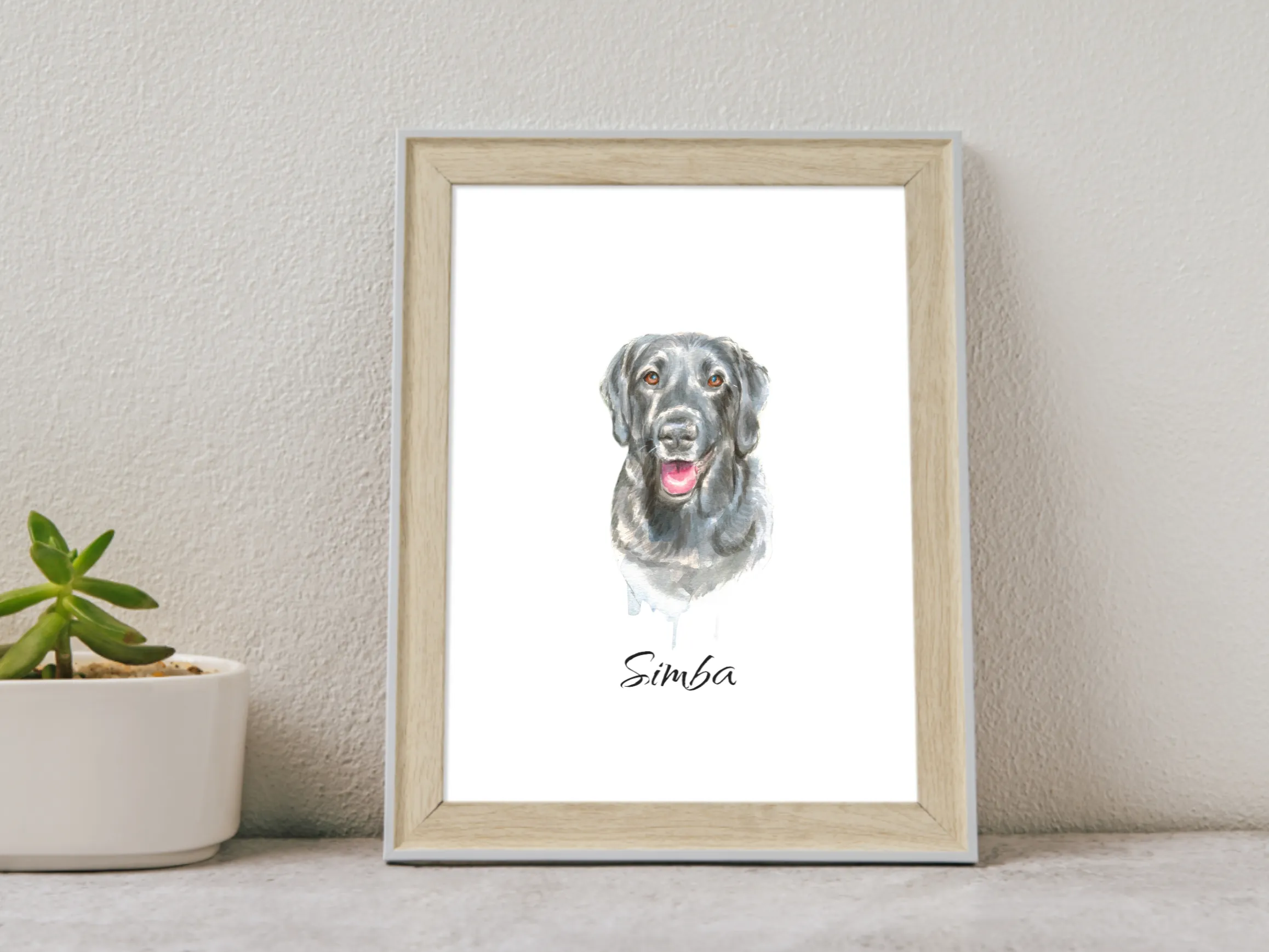Custom Pet Portraits: Unique Handcrafted Art for Your Beloved Pet , Watercolor Pet Portrait