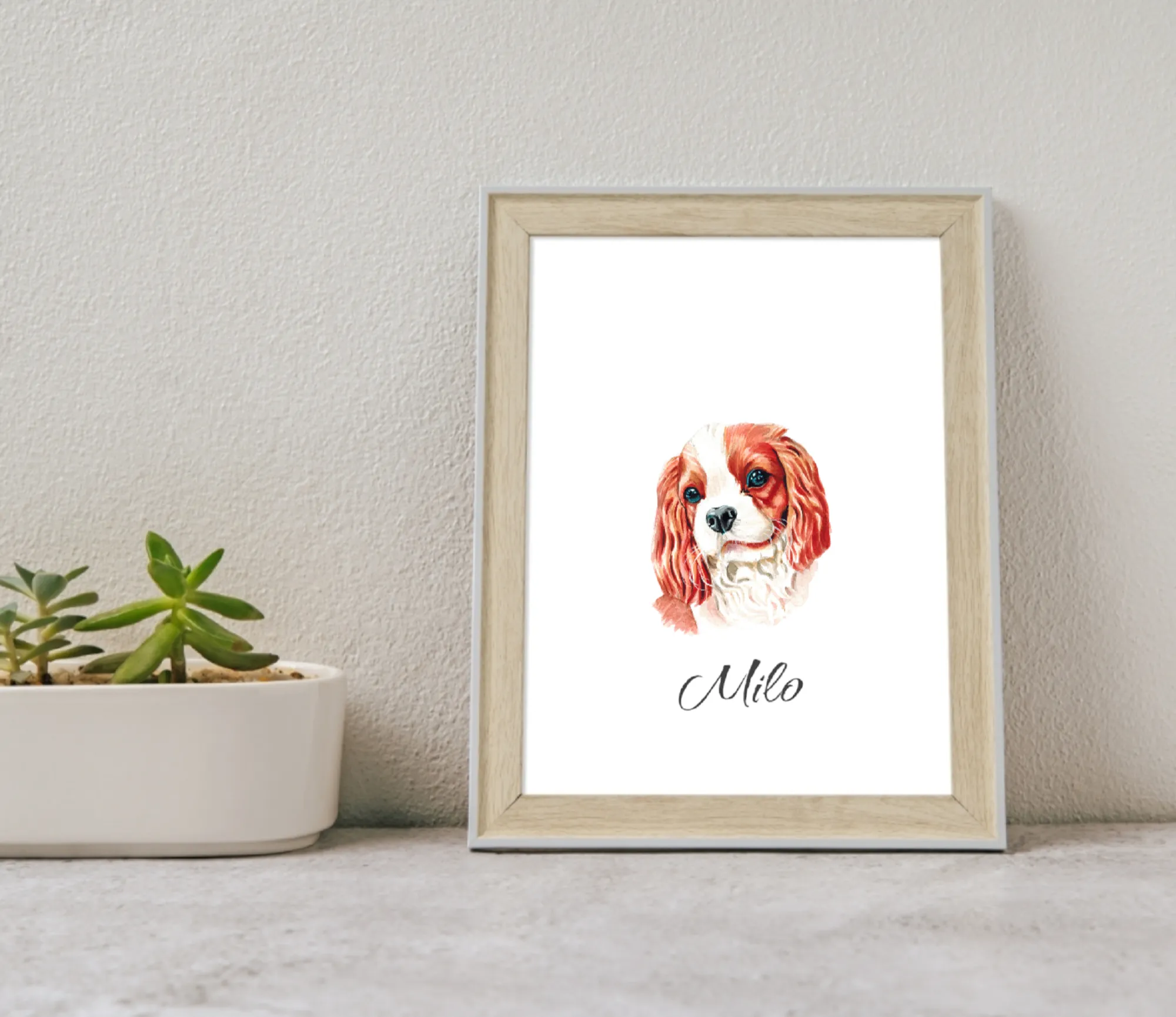 Custom Pet Portraits: Unique Handcrafted Art for Your Beloved Pet , Watercolor Pet Portrait