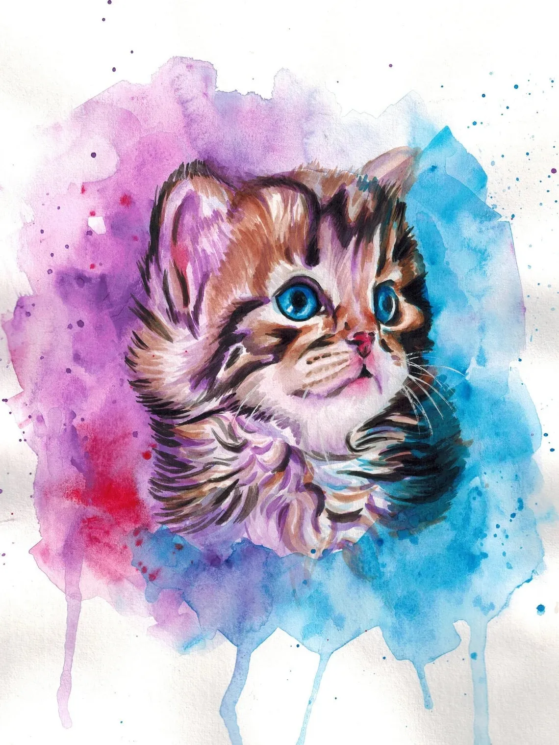 Custom Pet Portraits: Unique Handcrafted Art for Your Beloved Pet , Watercolor Pet Portrait