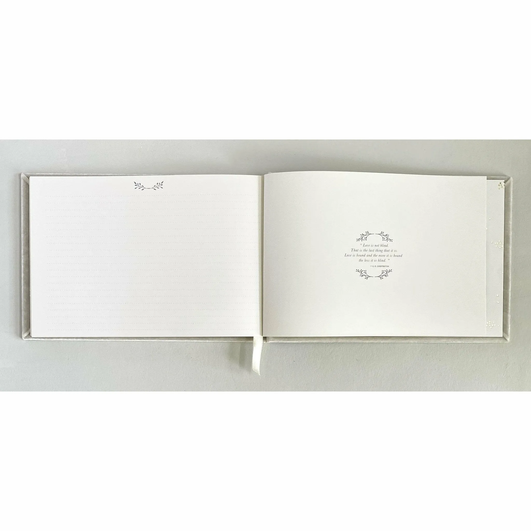 Custom Text Silk Velvet Guestbook with House