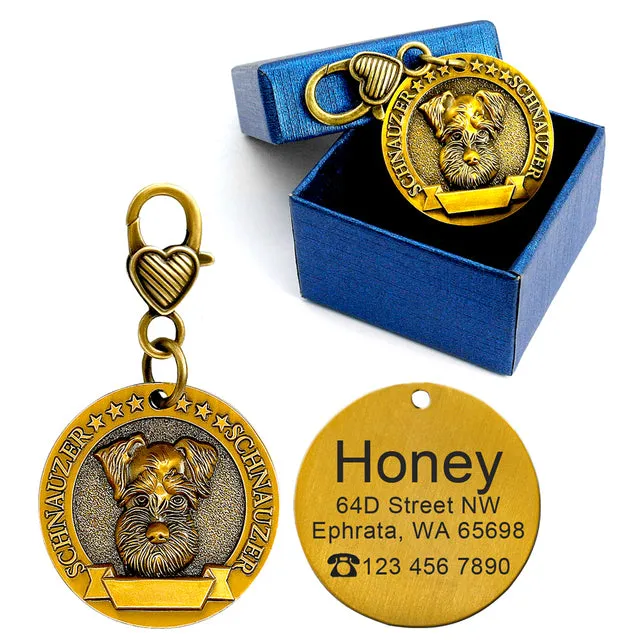 Custom Vintage Dog collar tags by SB