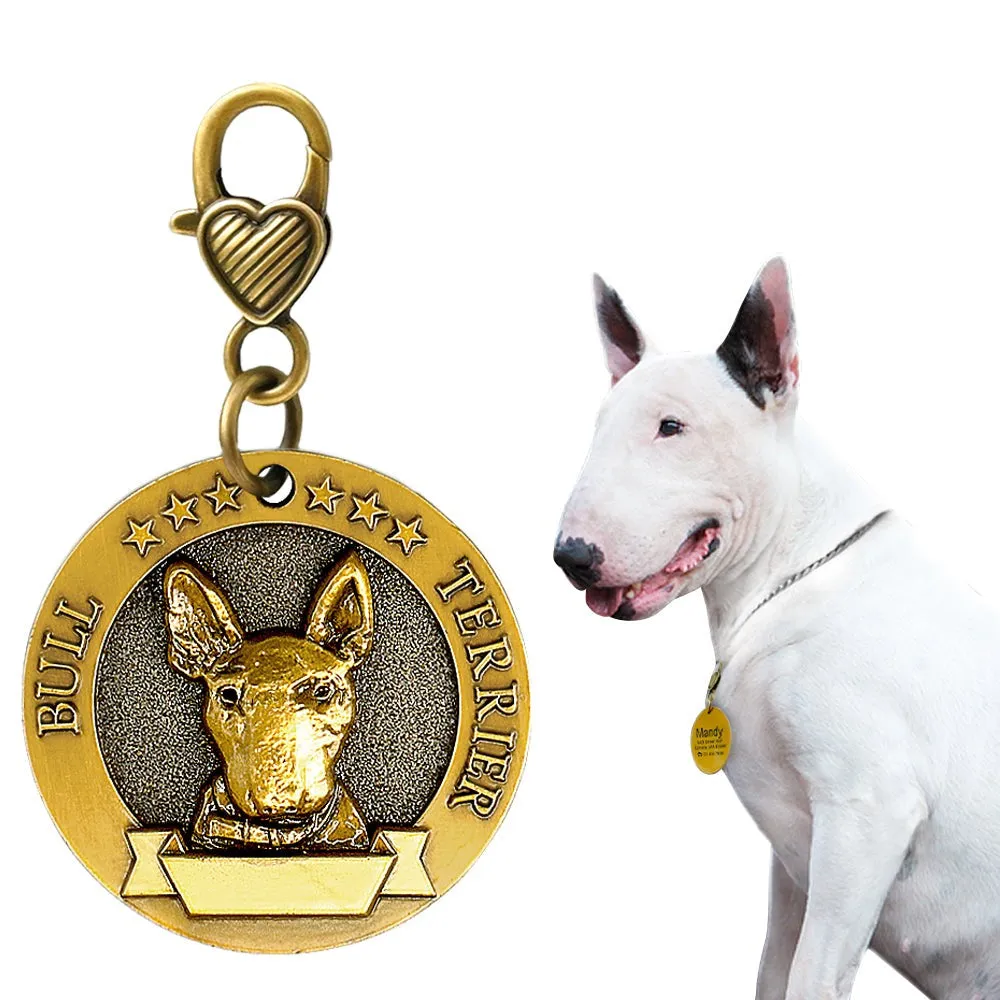 Custom Vintage Dog collar tags by SB