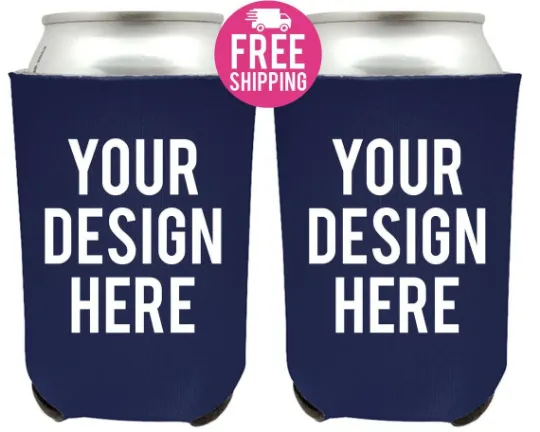 Custom Wedding Can Coolers (ax)
