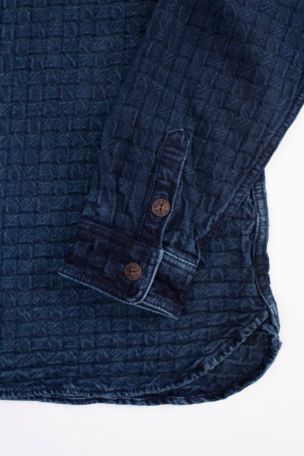D5688 - "Ajiro Denim" Shirt - Indigo Dyed