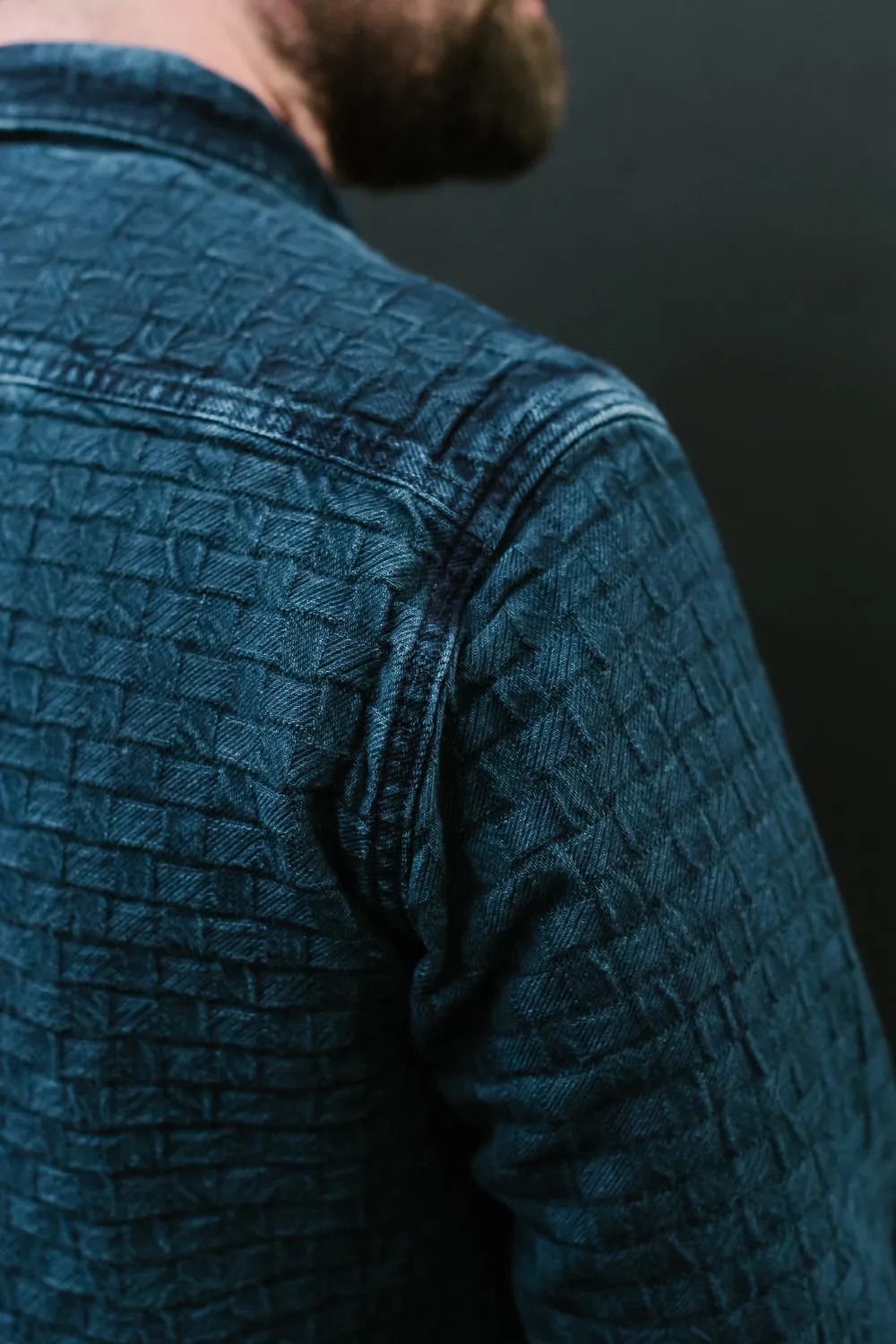 D5688 - "Ajiro Denim" Shirt - Indigo Dyed