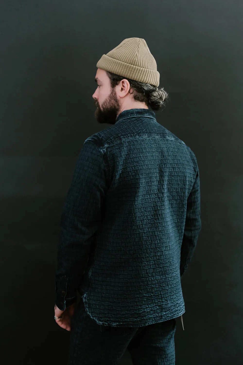 D5688 - "Ajiro Denim" Shirt - Indigo Dyed