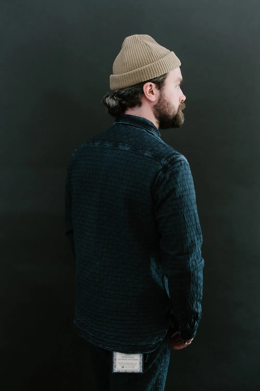 D5688 - "Ajiro Denim" Shirt - Indigo Dyed